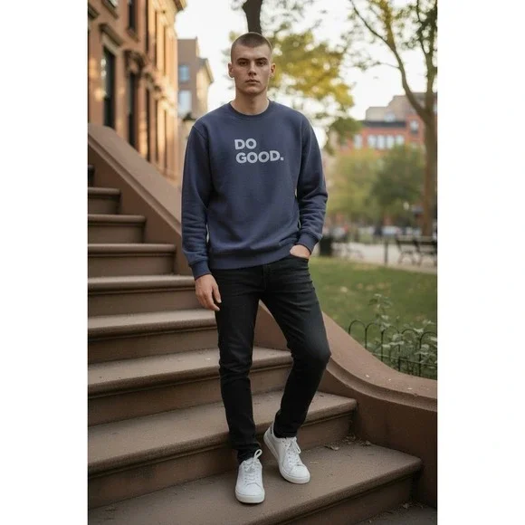 Cotopaxi Men's Do Good Crew Sweatshirt Size Large Maritime Navy NEW - Picture 1 of 7